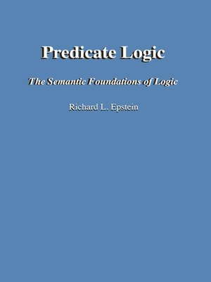 cover image of Predicate Logic